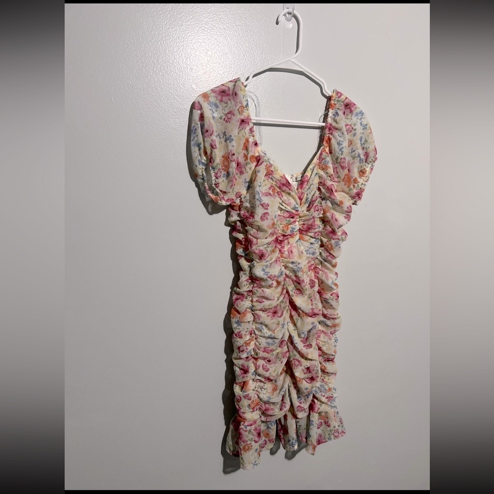Rouged gorgeous print floral dress